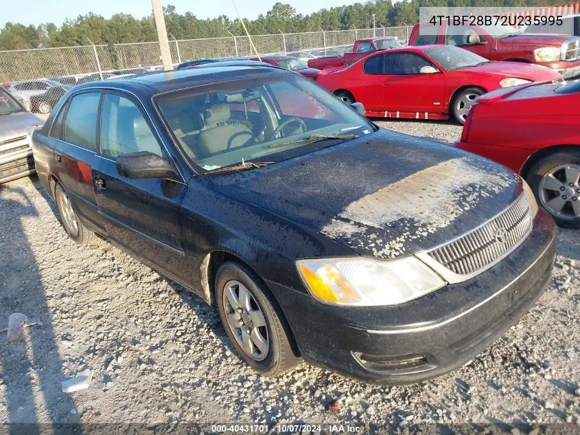 2002 Toyota Avalon Xl VIN: 4T1BF28B72U235995 Lot: 40431701