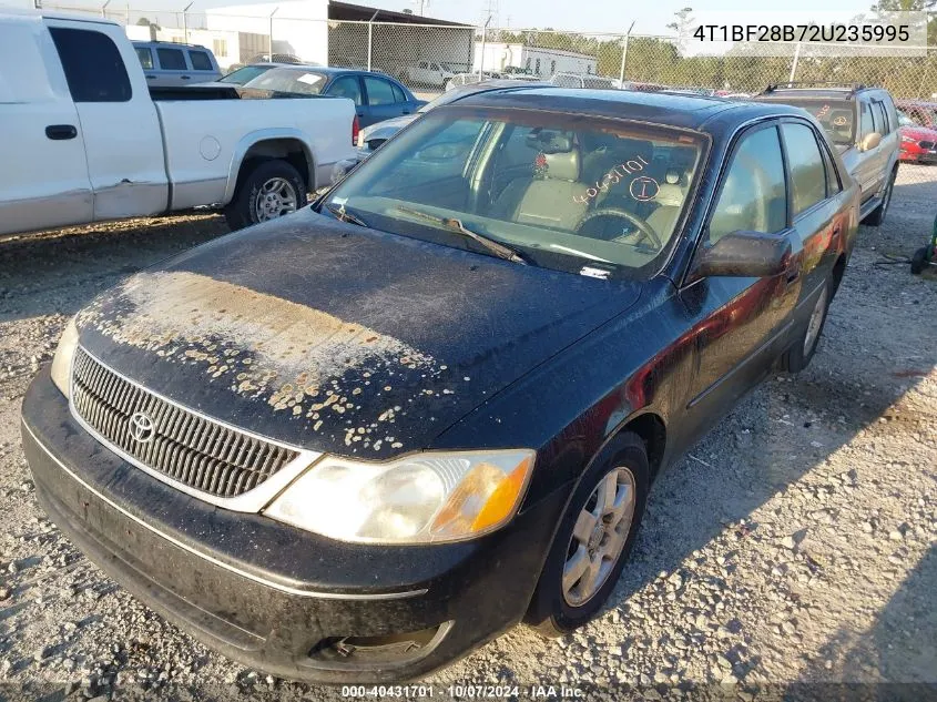 2002 Toyota Avalon Xl VIN: 4T1BF28B72U235995 Lot: 40431701