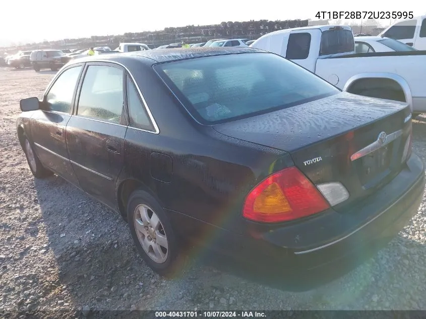 2002 Toyota Avalon Xl VIN: 4T1BF28B72U235995 Lot: 40431701