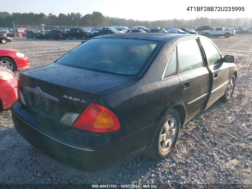 2002 Toyota Avalon Xl VIN: 4T1BF28B72U235995 Lot: 40431701