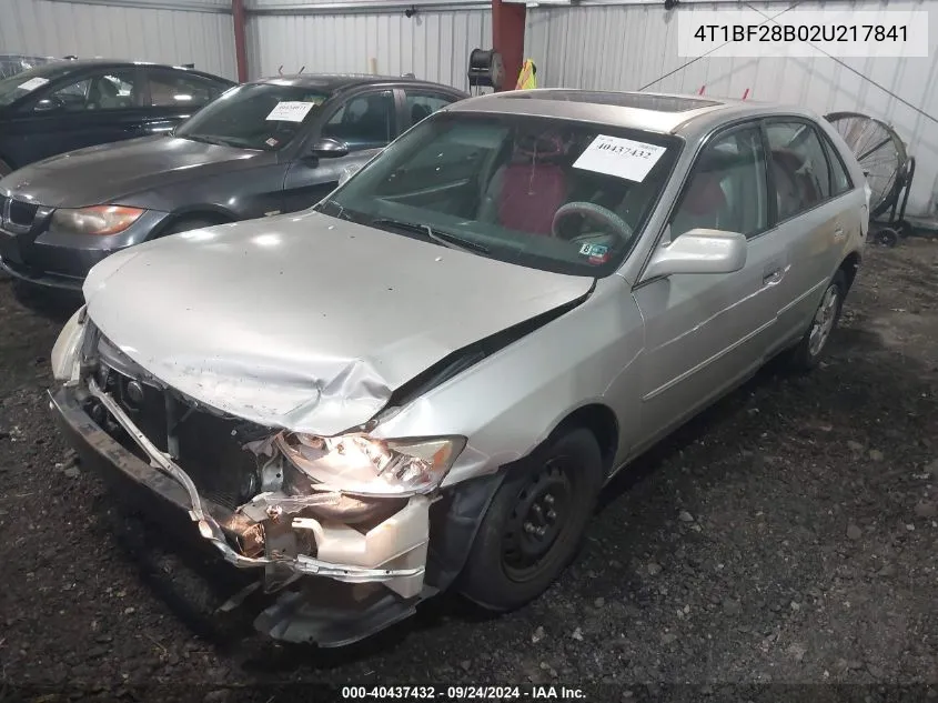 4T1BF28B02U217841 2002 Toyota Avalon Xl