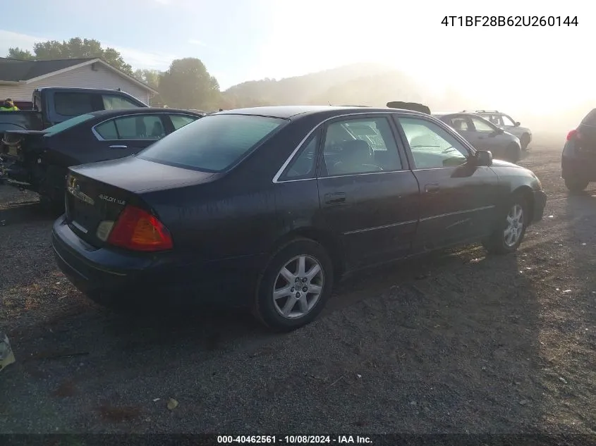 2002 Toyota Avalon Xl/Xls VIN: 4T1BF28B62U260144 Lot: 40462561