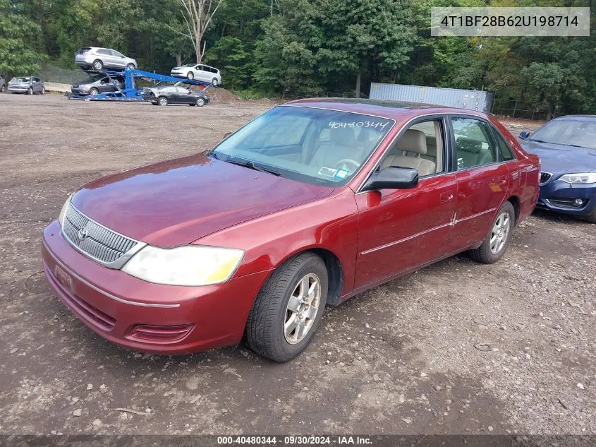 2002 Toyota Avalon Xl VIN: 4T1BF28B62U198714 Lot: 40480344