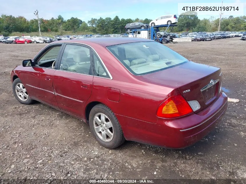 2002 Toyota Avalon Xl VIN: 4T1BF28B62U198714 Lot: 40480344