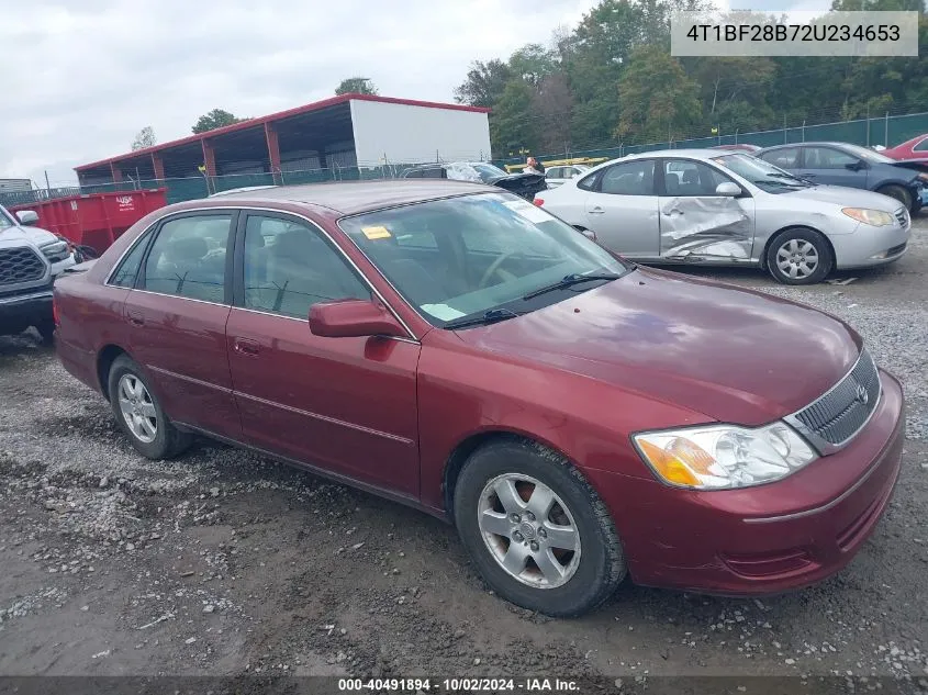 2002 Toyota Avalon Xl VIN: 4T1BF28B72U234653 Lot: 40491894