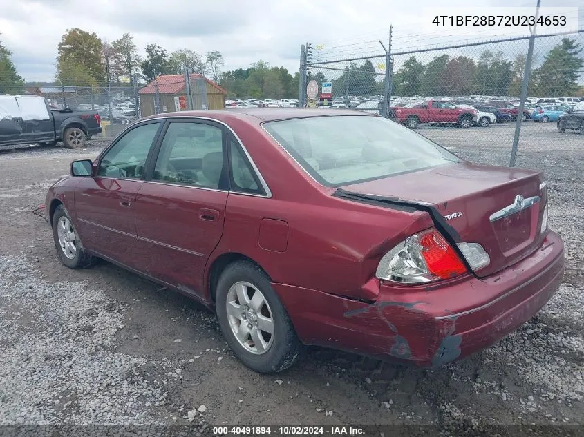 2002 Toyota Avalon Xl VIN: 4T1BF28B72U234653 Lot: 40491894