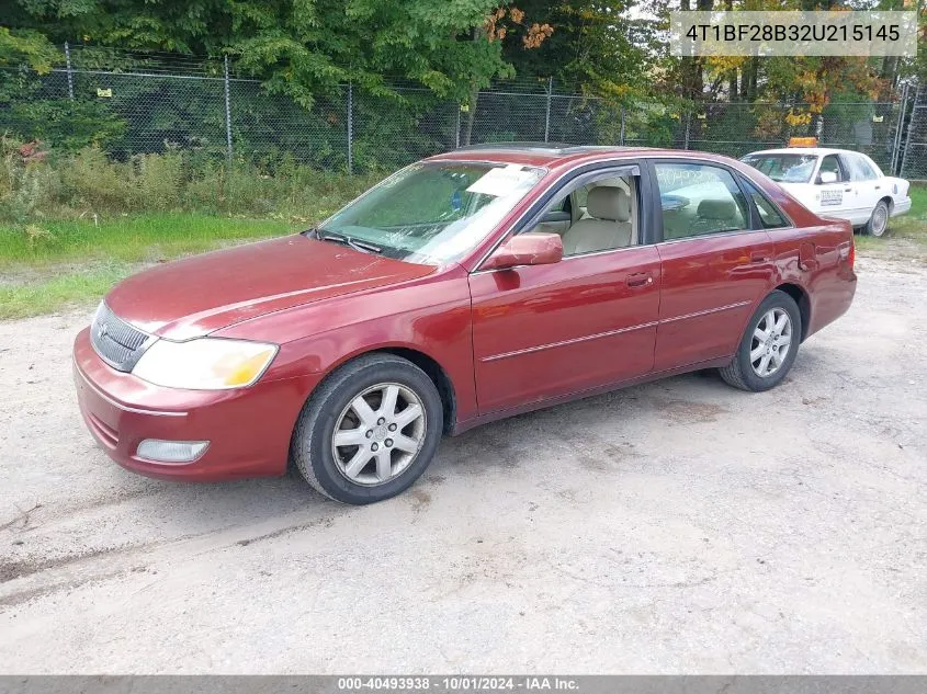 2002 Toyota Avalon Xls VIN: 4T1BF28B32U215145 Lot: 40493938