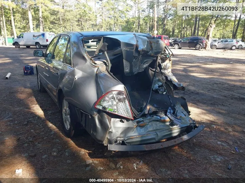 2002 Toyota Avalon Xls VIN: 4T1BF28B42U260093 Lot: 40495904