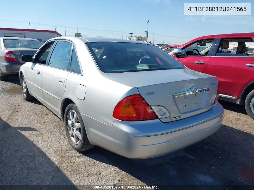 2002 Toyota Avalon Xls VIN: 4T1BF28B12U241565 Lot: 40520157