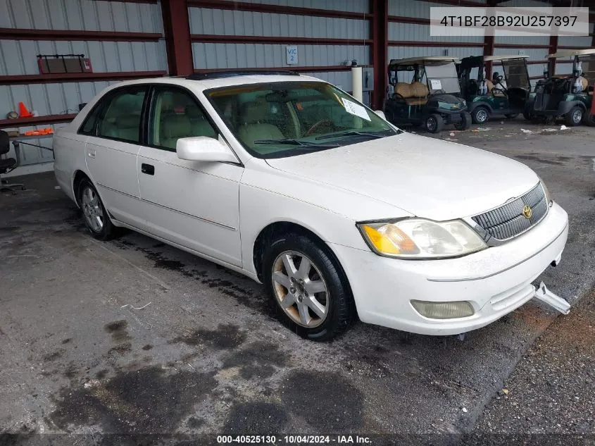 2002 Toyota Avalon Xls VIN: 4T1BF28B92U257397 Lot: 40525130