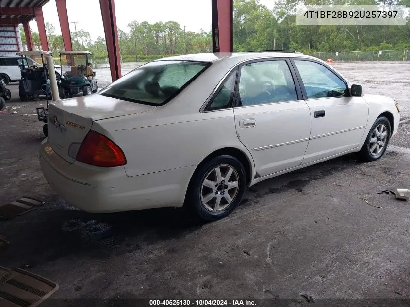 2002 Toyota Avalon Xls VIN: 4T1BF28B92U257397 Lot: 40525130