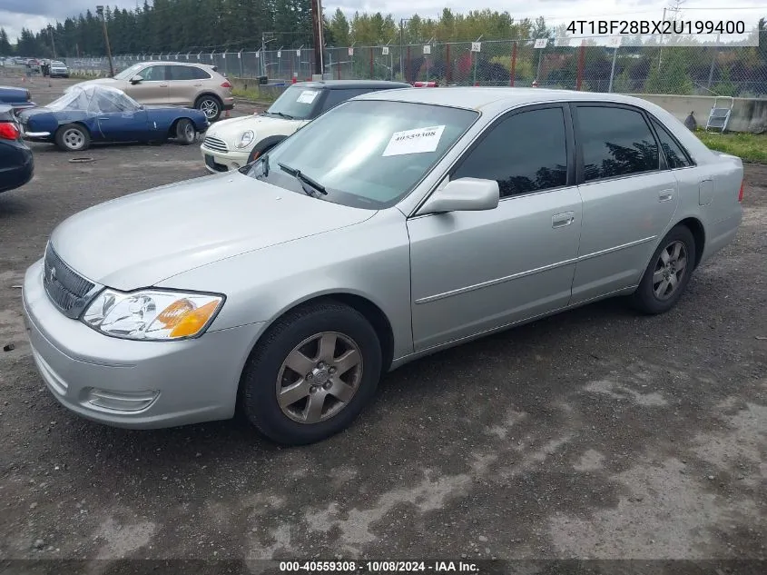 2002 Toyota Avalon Xl VIN: 4T1BF28BX2U199400 Lot: 40559308