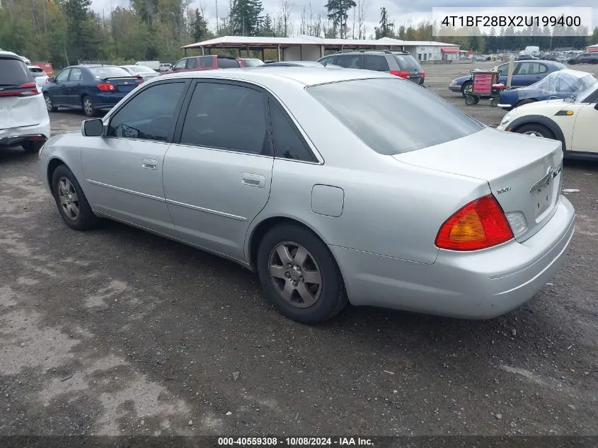 2002 Toyota Avalon Xl VIN: 4T1BF28BX2U199400 Lot: 40559308