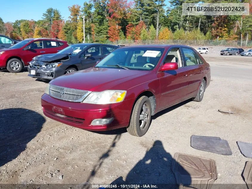 2002 Toyota Avalon Xl/Xls VIN: 4T1BF28B52U202428 Lot: 40580245