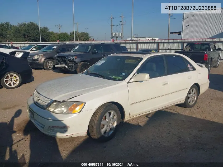 2002 Toyota Avalon Xl VIN: 4T1BF28B72U233888 Lot: 40587314