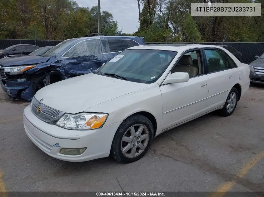 2002 Toyota Avalon Xls VIN: 4T1BF28B72U233731 Lot: 40613434