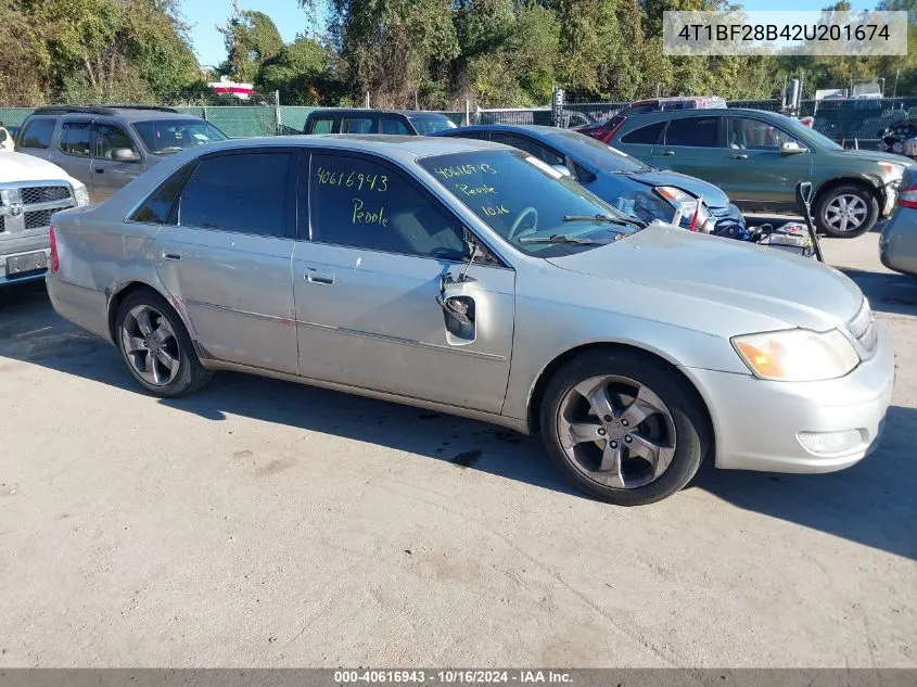 2002 Toyota Avalon Xls VIN: 4T1BF28B42U201674 Lot: 40616943