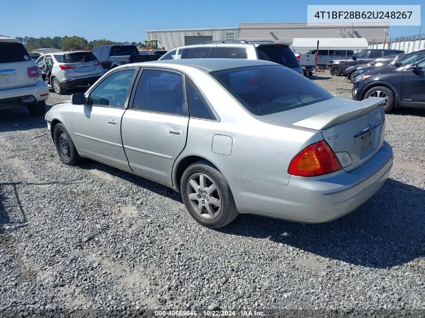 2002 Toyota Avalon Xl VIN: 4T1BF28B62U248267 Lot: 40669646