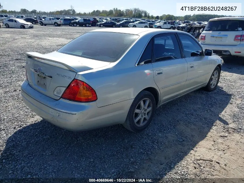 2002 Toyota Avalon Xl VIN: 4T1BF28B62U248267 Lot: 40669646