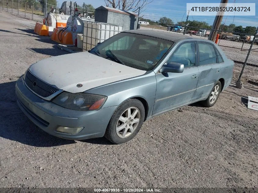 2002 Toyota Avalon Xls VIN: 4T1BF28B52U243724 Lot: 40679935