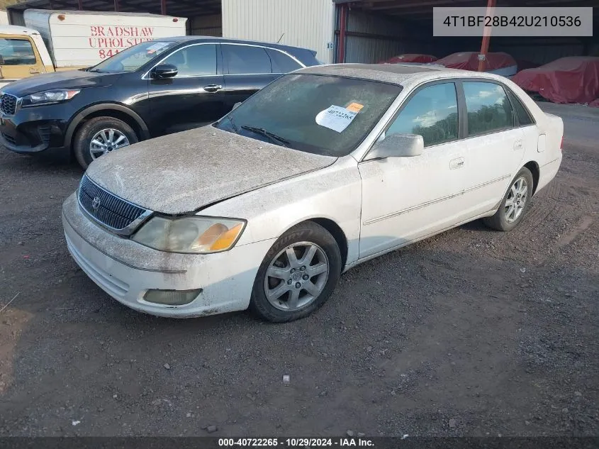 2002 Toyota Avalon Xls VIN: 4T1BF28B42U210536 Lot: 40722265