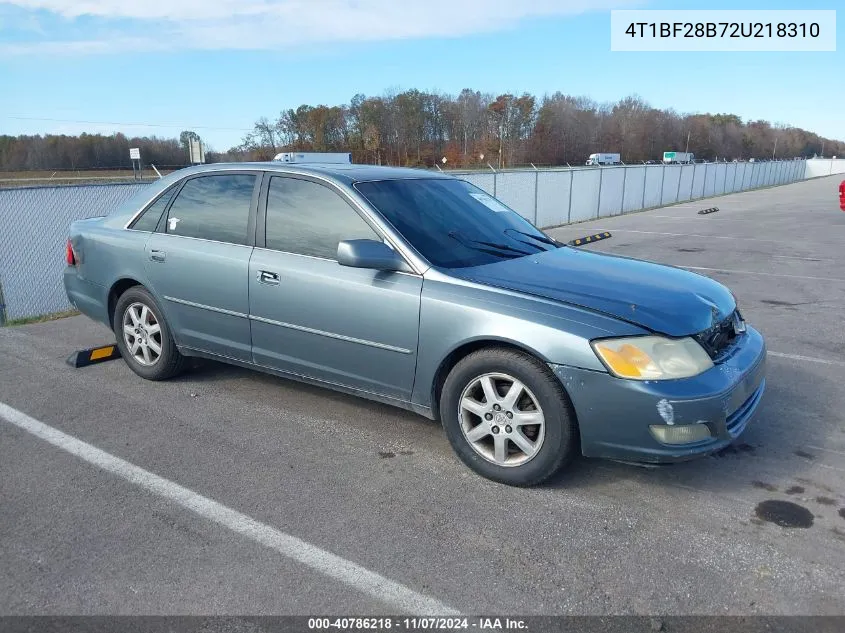 2002 Toyota Avalon Xls VIN: 4T1BF28B72U218310 Lot: 40786218