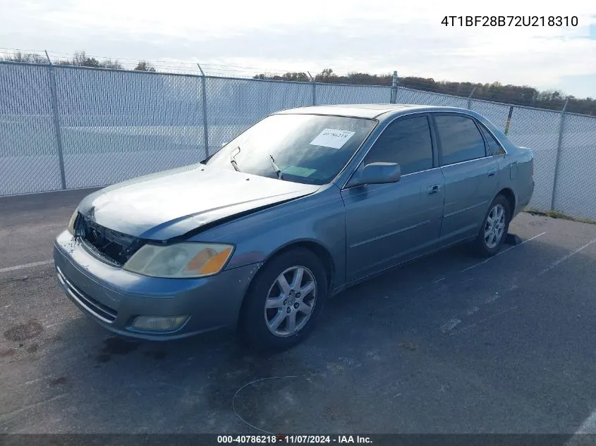 2002 Toyota Avalon Xls VIN: 4T1BF28B72U218310 Lot: 40786218