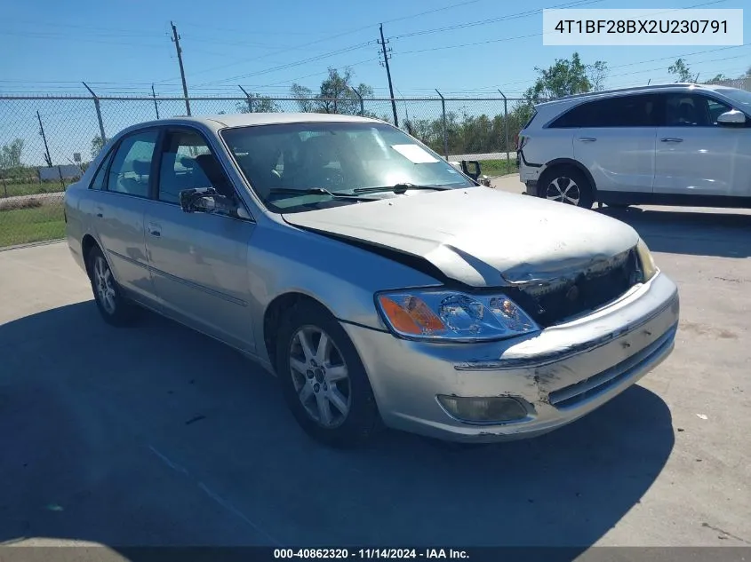 2002 Toyota Avalon Xls VIN: 4T1BF28BX2U230791 Lot: 40862320