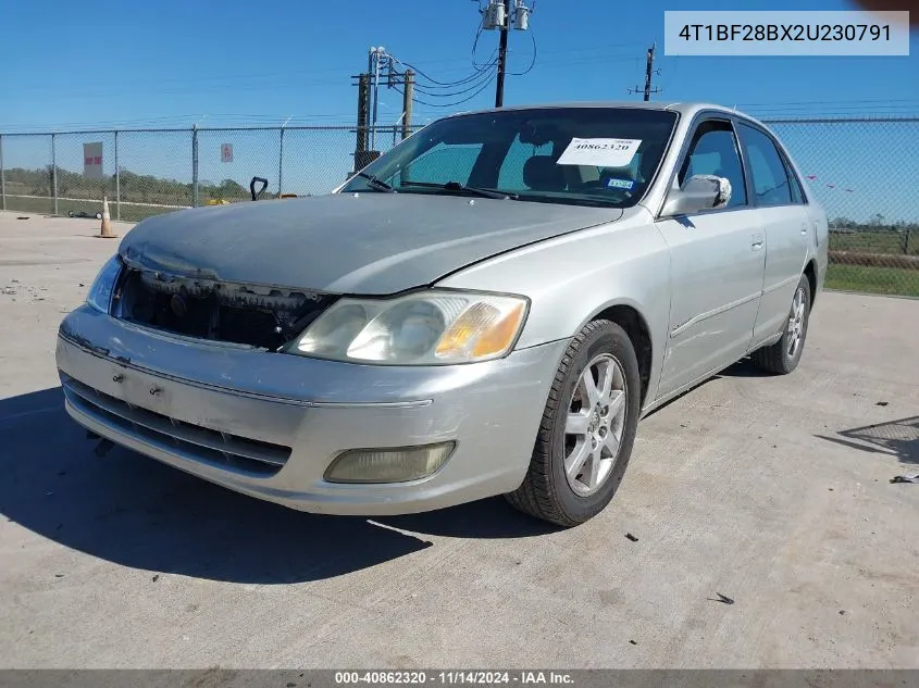 2002 Toyota Avalon Xls VIN: 4T1BF28BX2U230791 Lot: 40862320