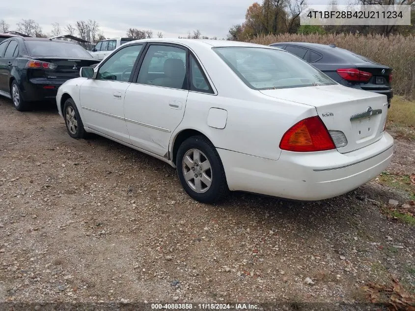 2002 Toyota Avalon Xl VIN: 4T1BF28B42U211234 Lot: 40883858