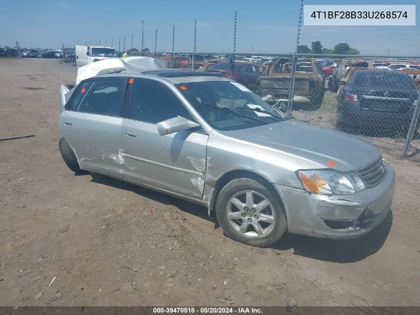 2003 Toyota Avalon Xl VIN: 4T1BF28B33U268574 Lot: 39470518