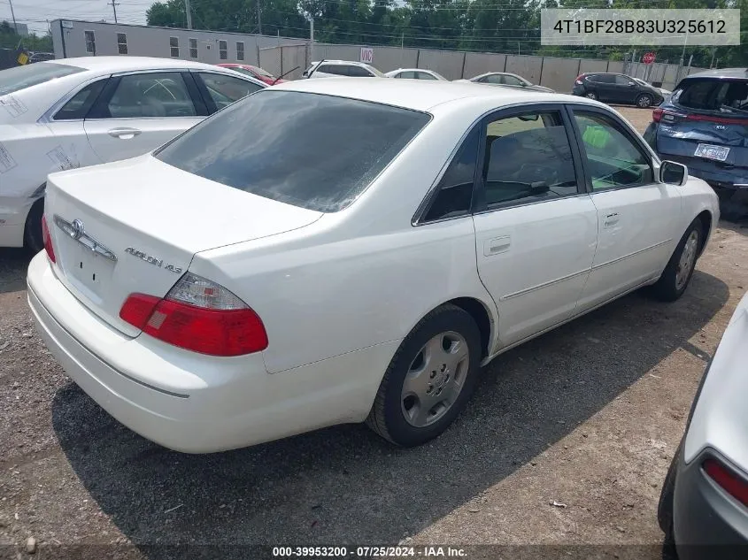 2003 Toyota Avalon Xl/Xls VIN: 4T1BF28B83U325612 Lot: 39953200