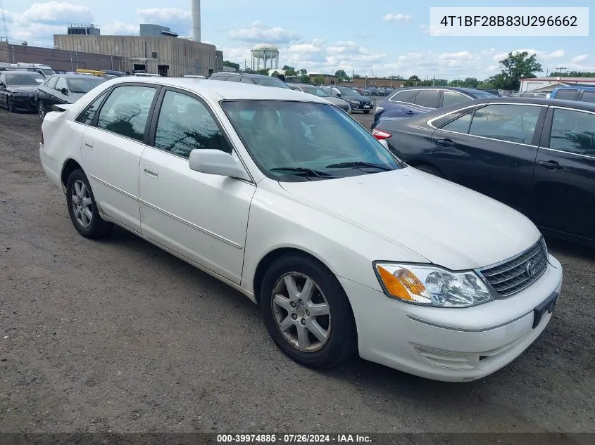 2003 Toyota Avalon Xl VIN: 4T1BF28B83U296662 Lot: 39974885