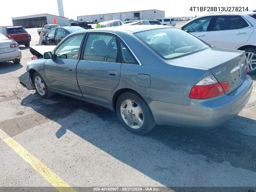 2003 Toyota Avalon Xl/Xls VIN: 4T1BF28B13U278214 Lot: 40165007