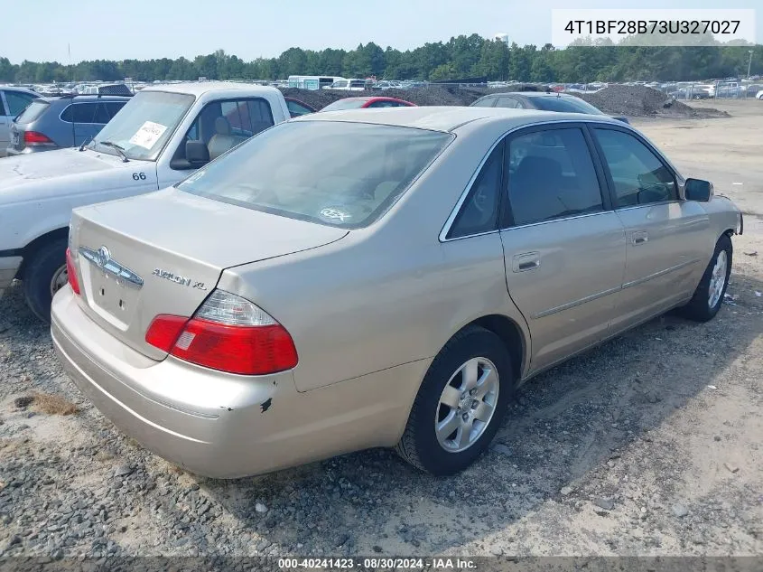 2003 Toyota Avalon Xl VIN: 4T1BF28B73U327027 Lot: 40241423