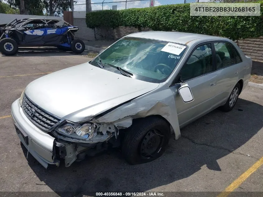 2003 Toyota Avalon Xl VIN: 4T1BF28B83U268165 Lot: 40356848