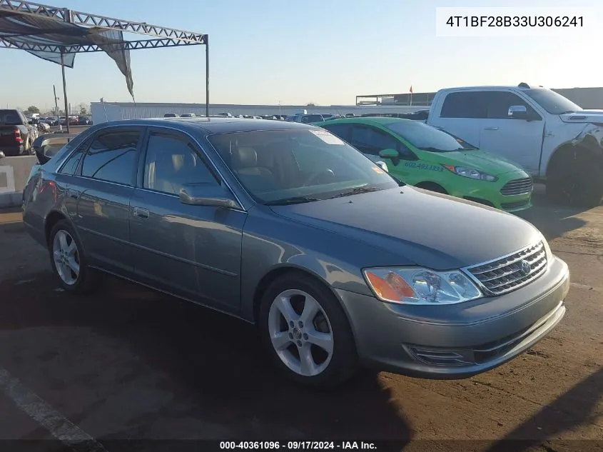 2003 Toyota Avalon Xl VIN: 4T1BF28B33U306241 Lot: 40361096