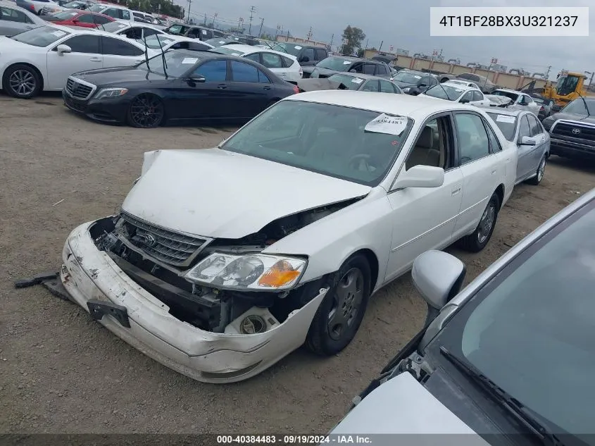 2003 Toyota Avalon Xls VIN: 4T1BF28BX3U321237 Lot: 40384483