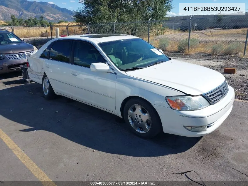 2003 Toyota Avalon Xls VIN: 4T1BF28B53U293427 Lot: 40388577