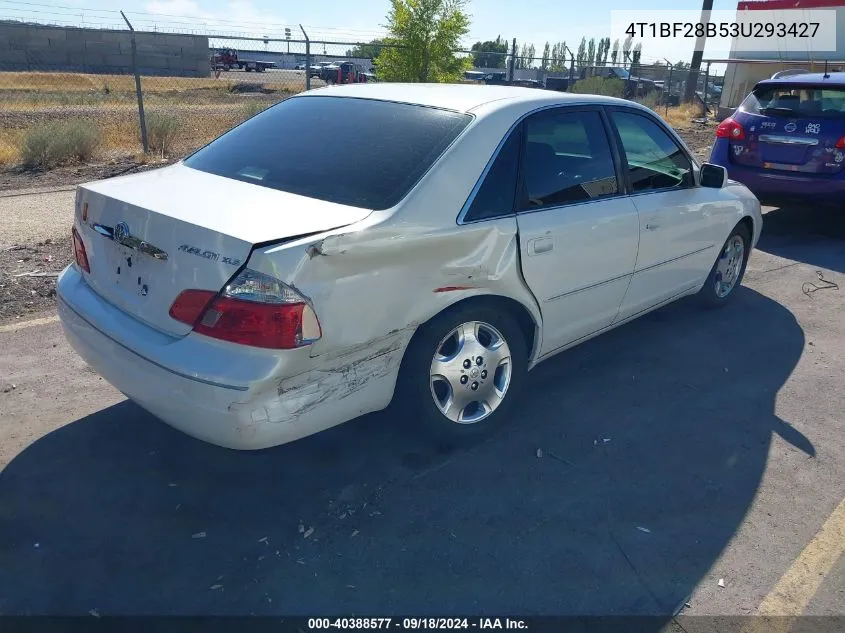 2003 Toyota Avalon Xls VIN: 4T1BF28B53U293427 Lot: 40388577