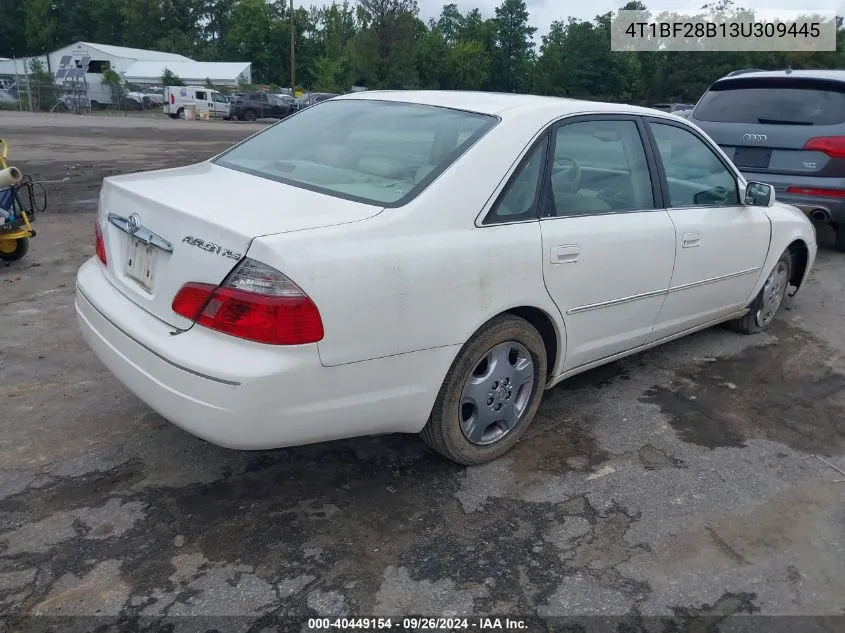 2003 Toyota Avalon Xl/Xls VIN: 4T1BF28B13U309445 Lot: 40449154