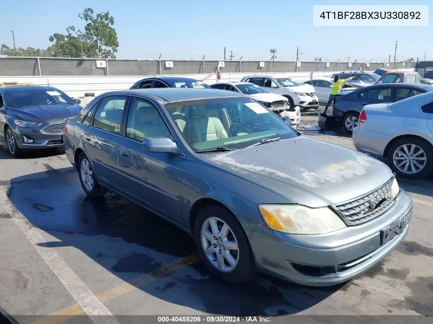 2003 Toyota Avalon Xl VIN: 4T1BF28BX3U330892 Lot: 40459206