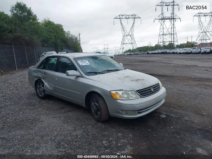 2003 Toyota Avalon VIN: BAC2054 Lot: 40459862