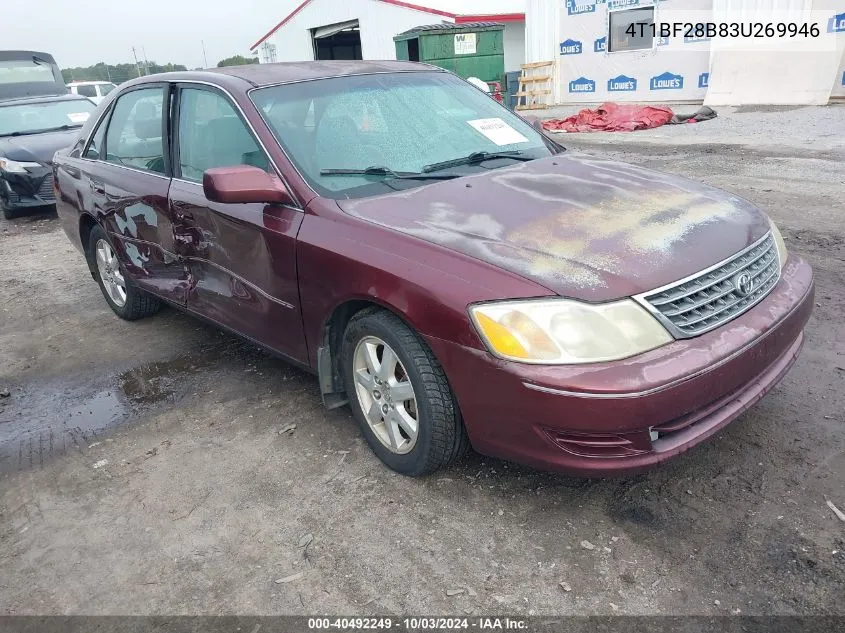 2003 Toyota Avalon Xl VIN: 4T1BF28B83U269946 Lot: 40492249