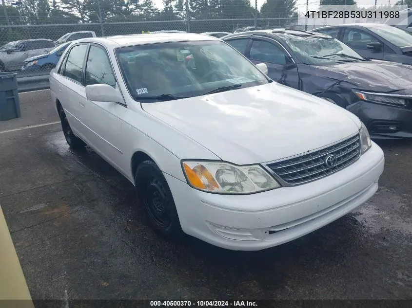 2003 Toyota Avalon Xl VIN: 4T1BF28B53U311988 Lot: 40500370