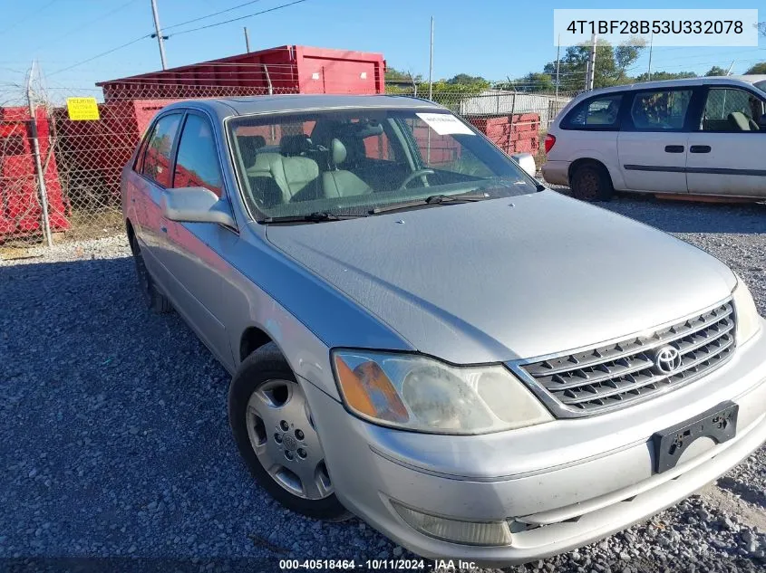 2003 Toyota Avalon Xls VIN: 4T1BF28B53U332078 Lot: 40518464