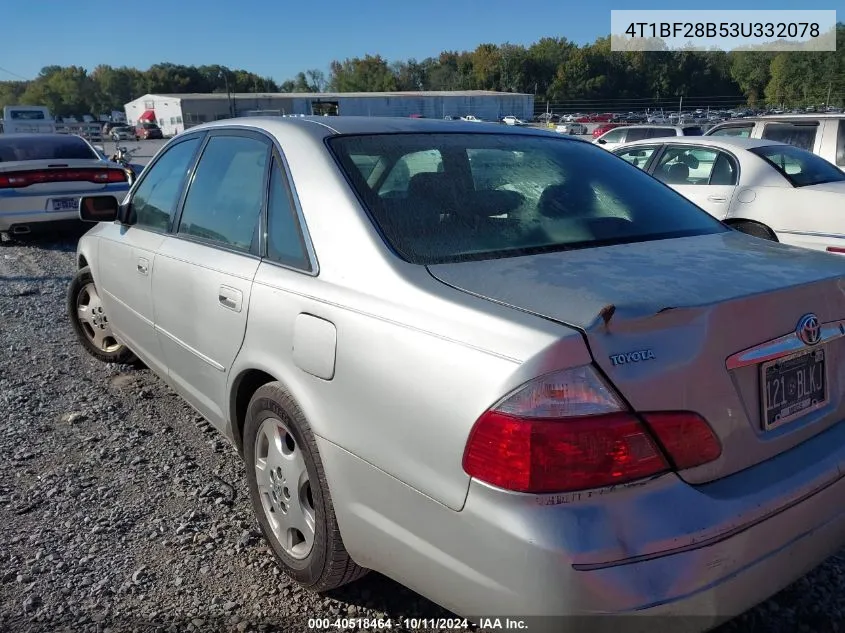 2003 Toyota Avalon Xls VIN: 4T1BF28B53U332078 Lot: 40518464