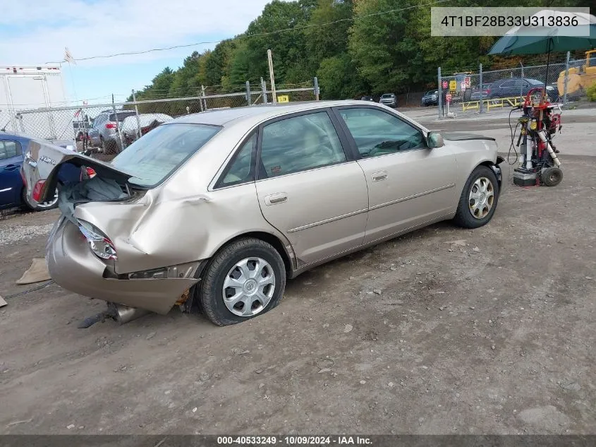 2003 Toyota Avalon Xl/Xls VIN: 4T1BF28B33U313836 Lot: 40533249