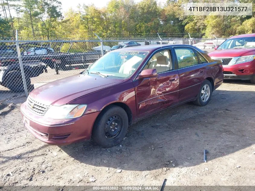 2003 Toyota Avalon Xl VIN: 4T1BF28B13U321577 Lot: 40553882