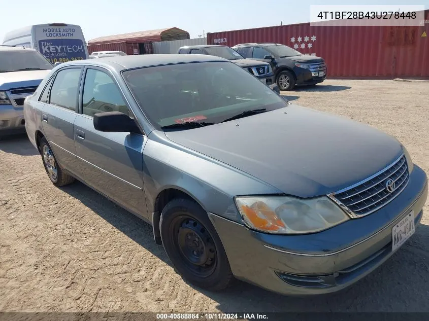 2003 Toyota Avalon Xl VIN: 4T1BF28B43U278448 Lot: 40588884